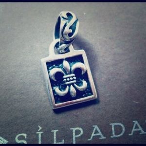 Silpada Fleur-De-Lis Silver Pendant